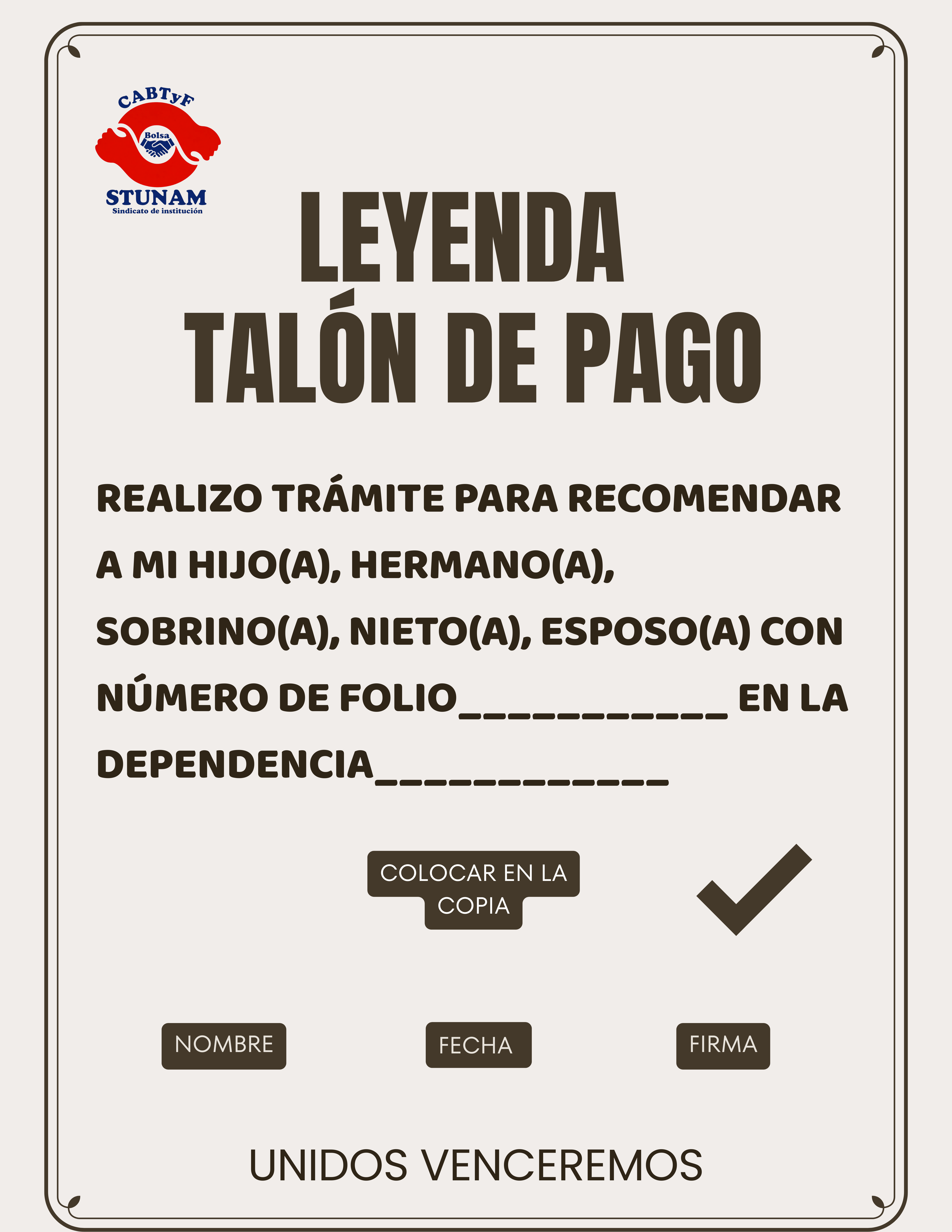 Miniatura de Leyenda Talón de pago